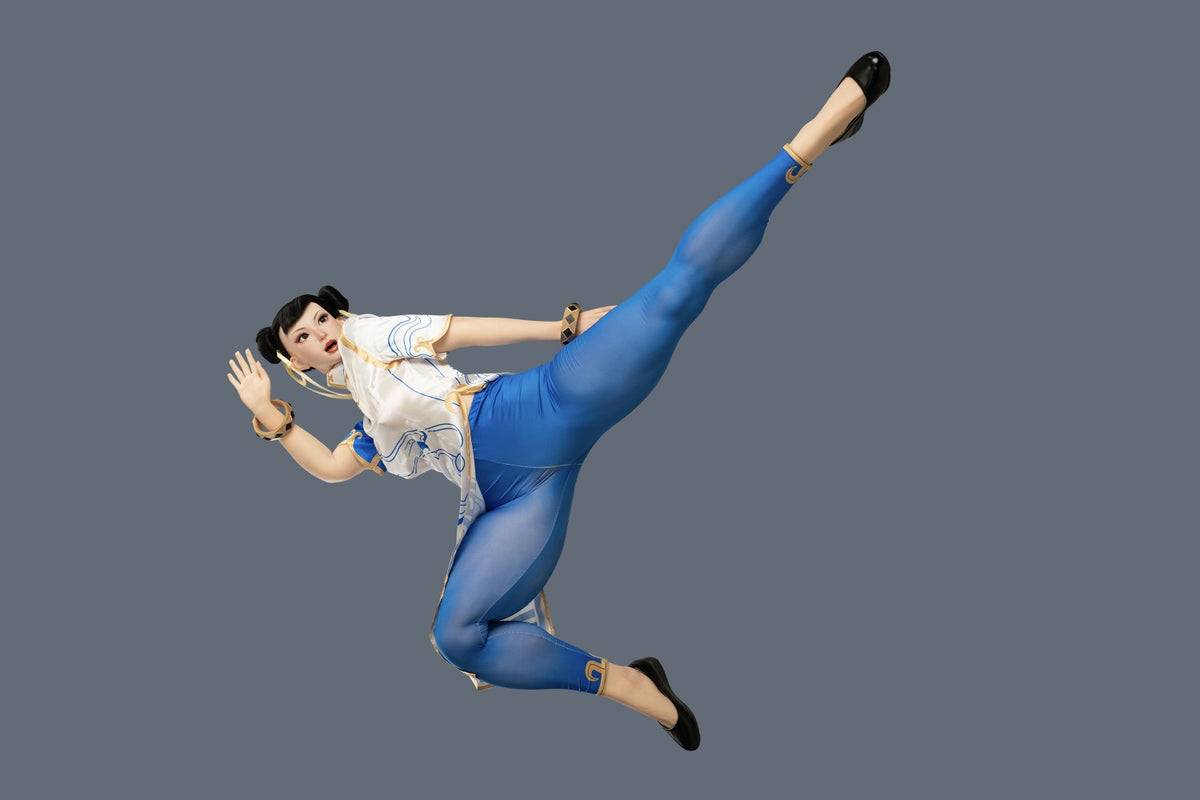 Chun Li sexdukke (Game Lady 169 cm F-cup nr. 47-1 silikone)