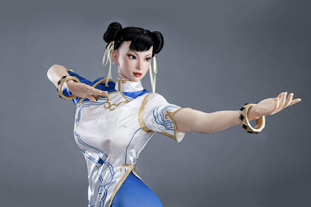 Chun Li sexdukke (Game Lady 169 cm F-cup nr. 47-1 silikone)