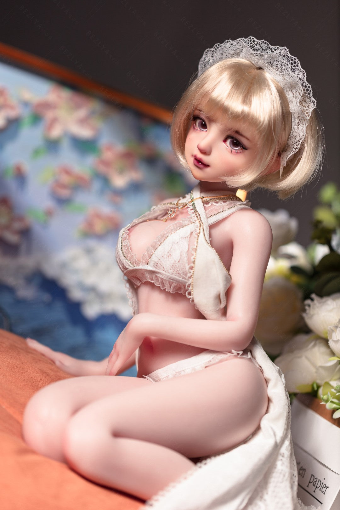 Abrikos sexdukke (Bezlya Doll 62 cm E-cup 2.2 silikone)
