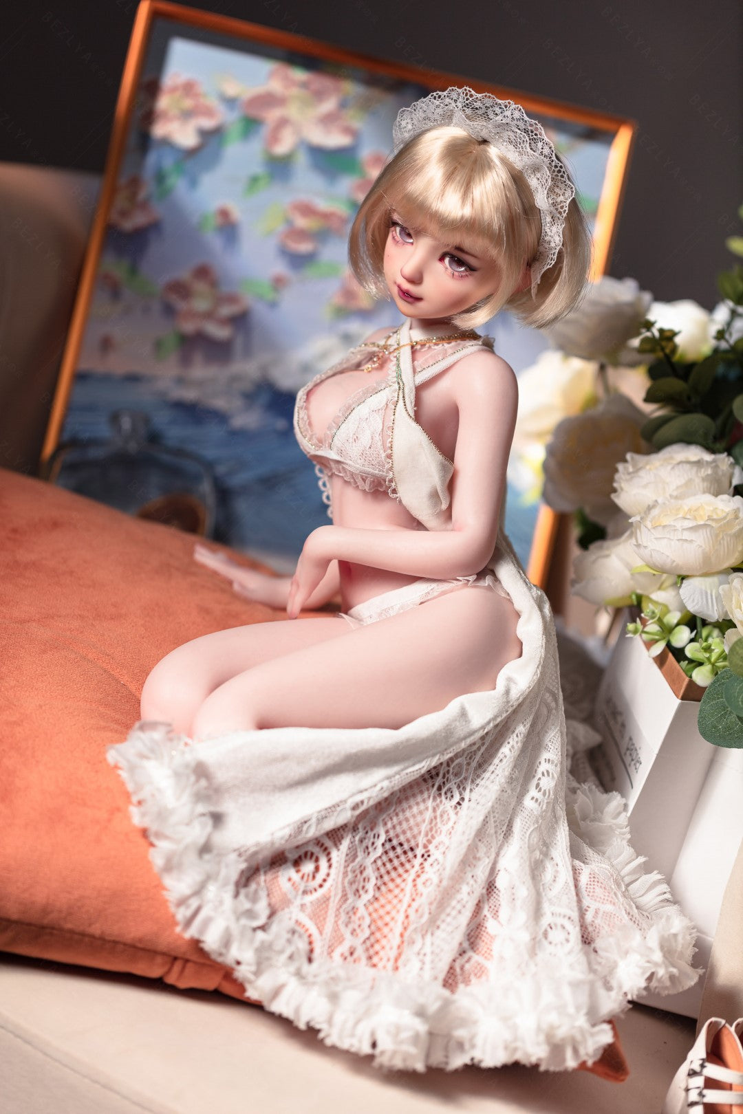 Abrikos sexdukke (Bezlya Doll 62 cm E-cup 2.2 silikone)