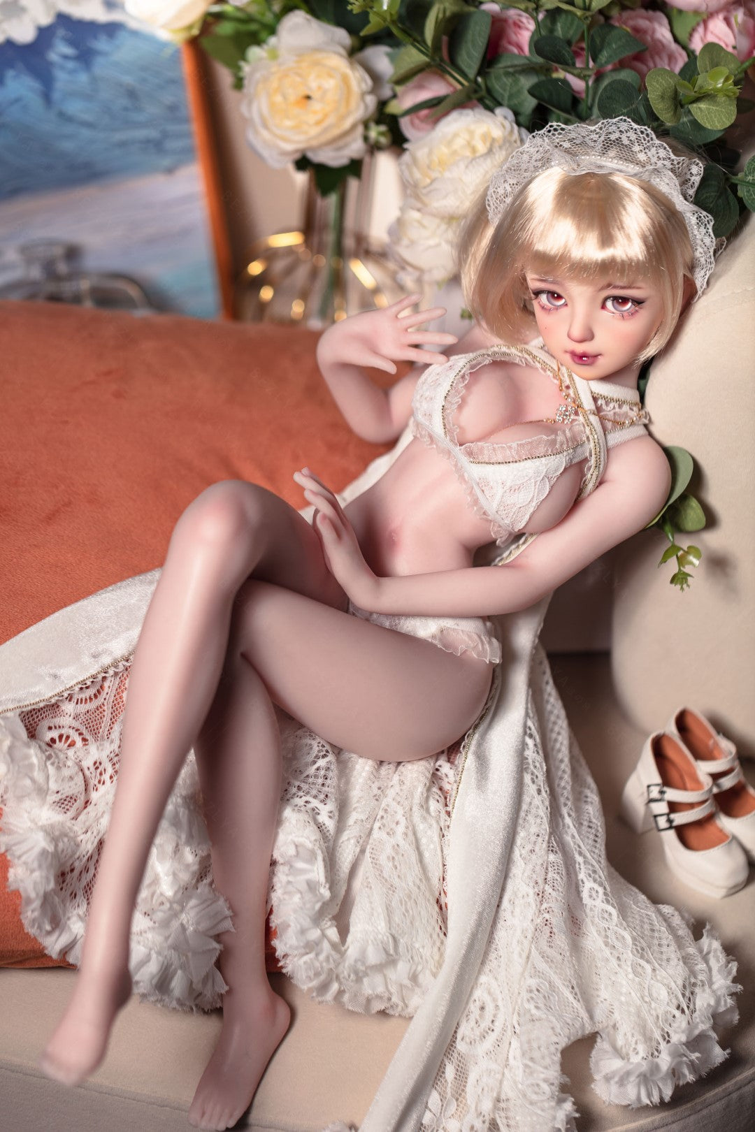 Abrikos sexdukke (Bezlya Doll 62 cm E-cup 2.2 silikone)
