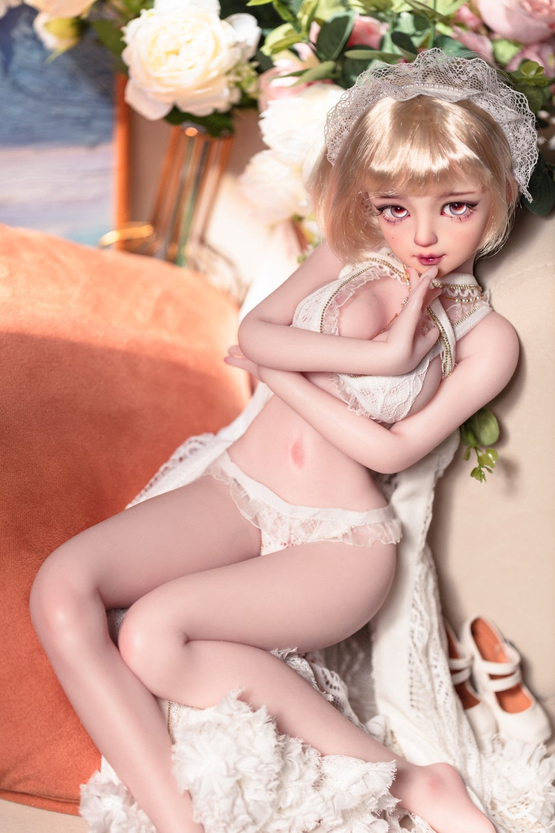 Abrikos sexdukke (Bezlya Doll 62 cm E-cup 2.2 silikone)