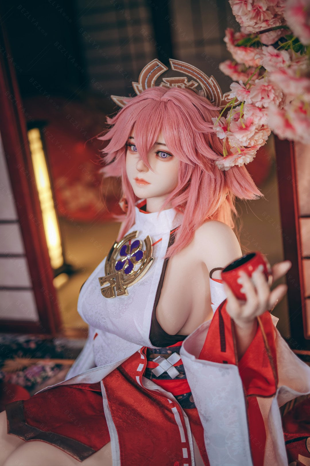 Yae Miko sexdukke (Bezlya Doll 155 cm e-cup 2.2CF silikone)