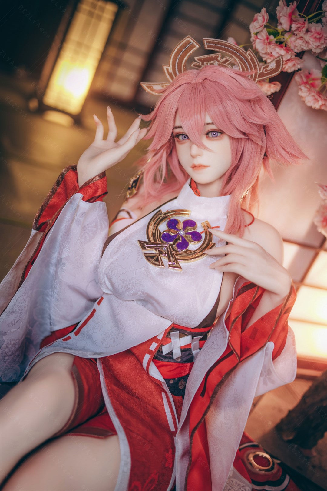 Yae Miko sexdukke (Bezlya Doll 155 cm e-cup 2.2CF silikone)