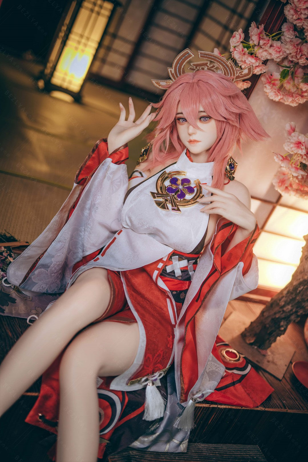 Yae Miko sexdukke (Bezlya Doll 155 cm e-cup 2.2CF silikone)