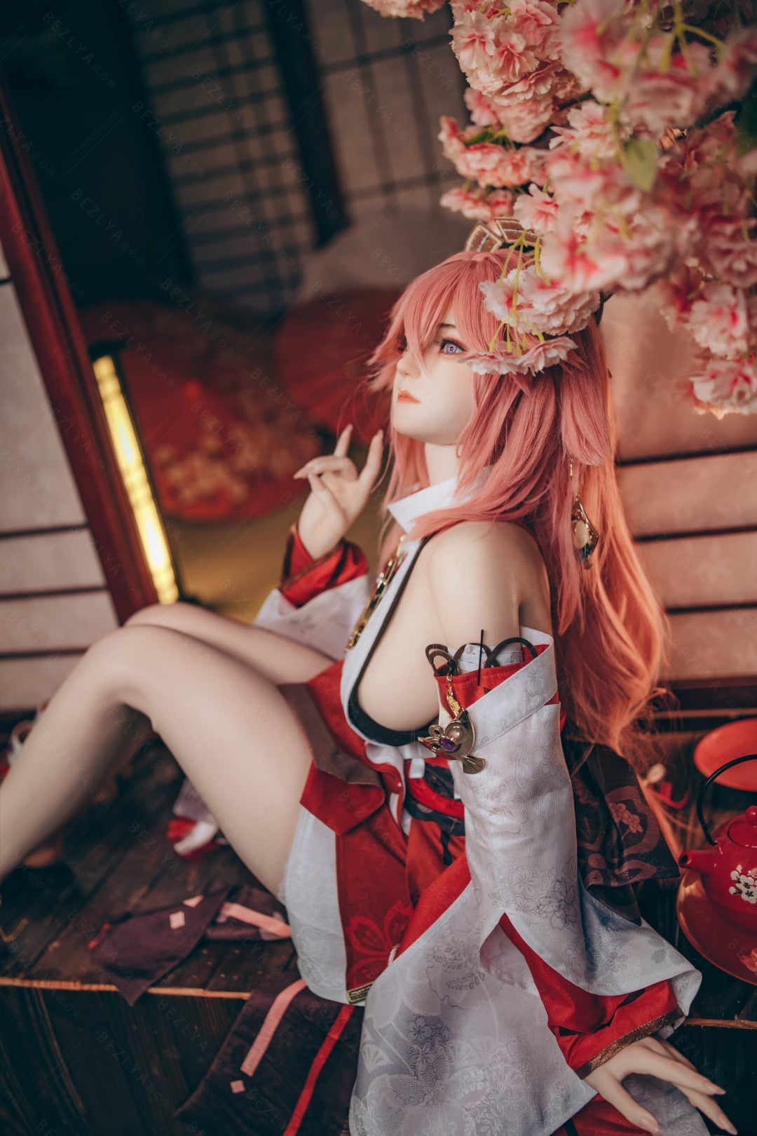 Yae Miko sexdukke (Bezlya Doll 155 cm e-cup 2.2CF silikone)