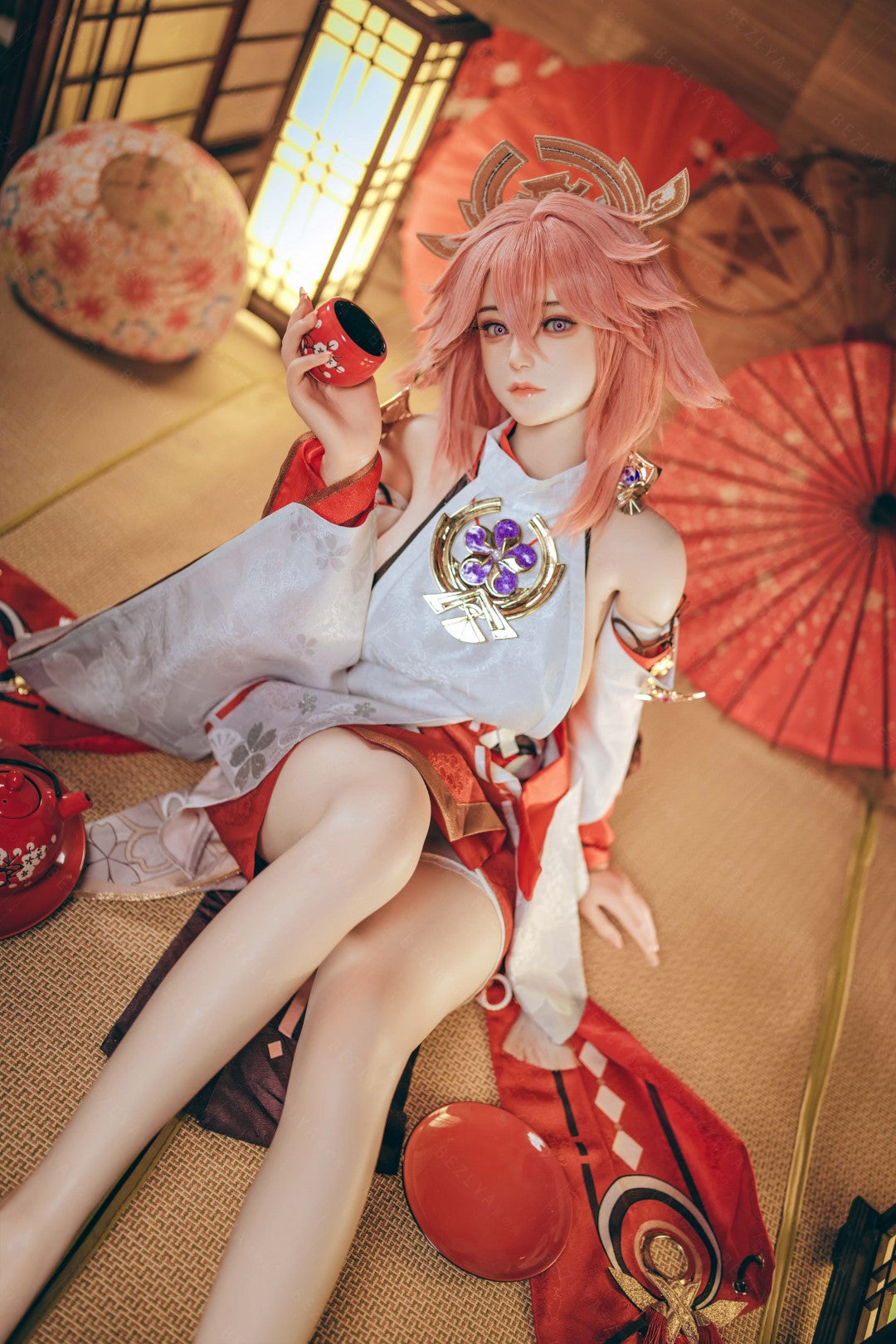Yae Miko sexdukke (Bezlya Doll 155 cm e-cup 2.2CF silikone)