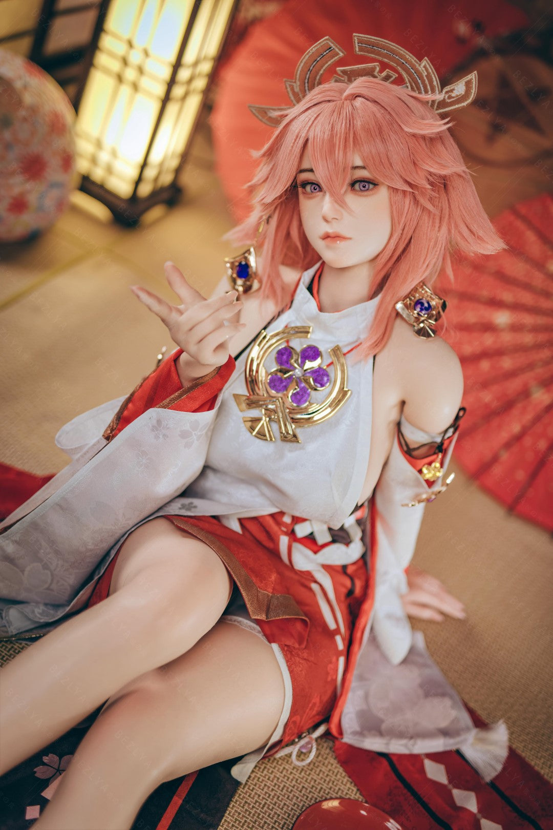 Yae Miko sexdukke (Bezlya Doll 155 cm e-cup 2.2CF silikone)