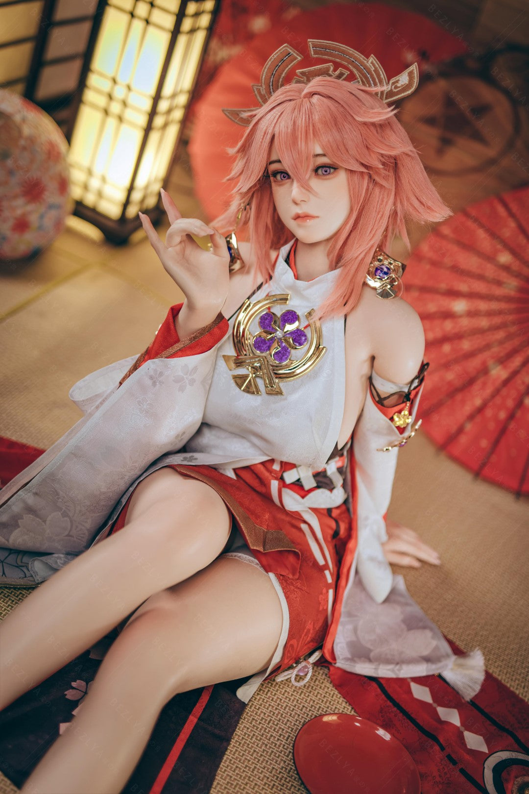 Yae Miko sexdukke (Bezlya Doll 155 cm e-cup 2.2CF silikone)