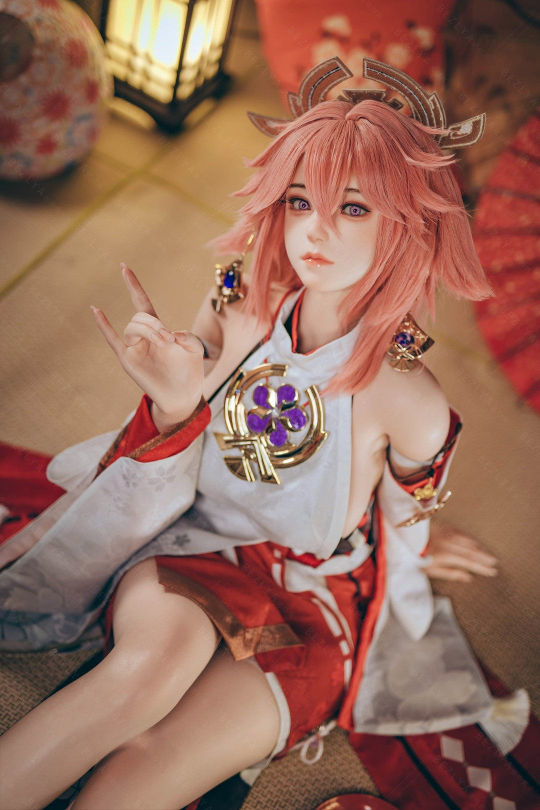 Yae Miko sexdukke (Bezlya Doll 155 cm e-cup 2.2CF silikone)