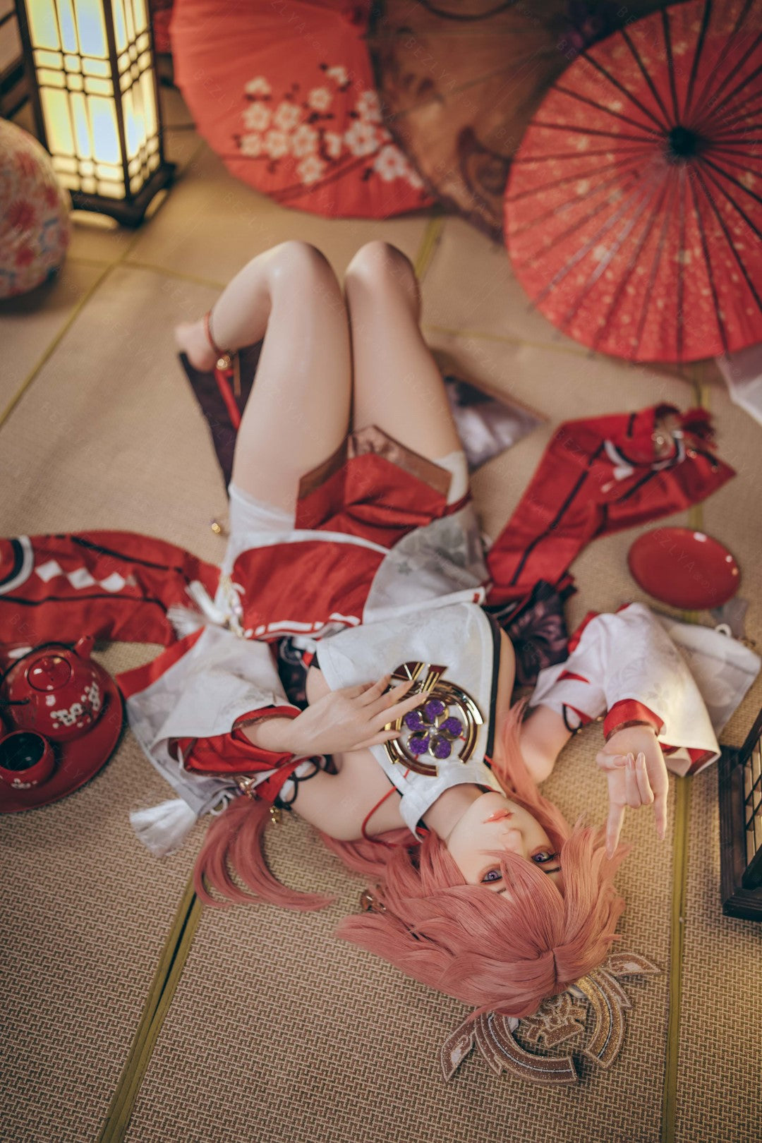 Yae Miko sexdukke (Bezlya Doll 155 cm e-cup 2.2CF silikone)