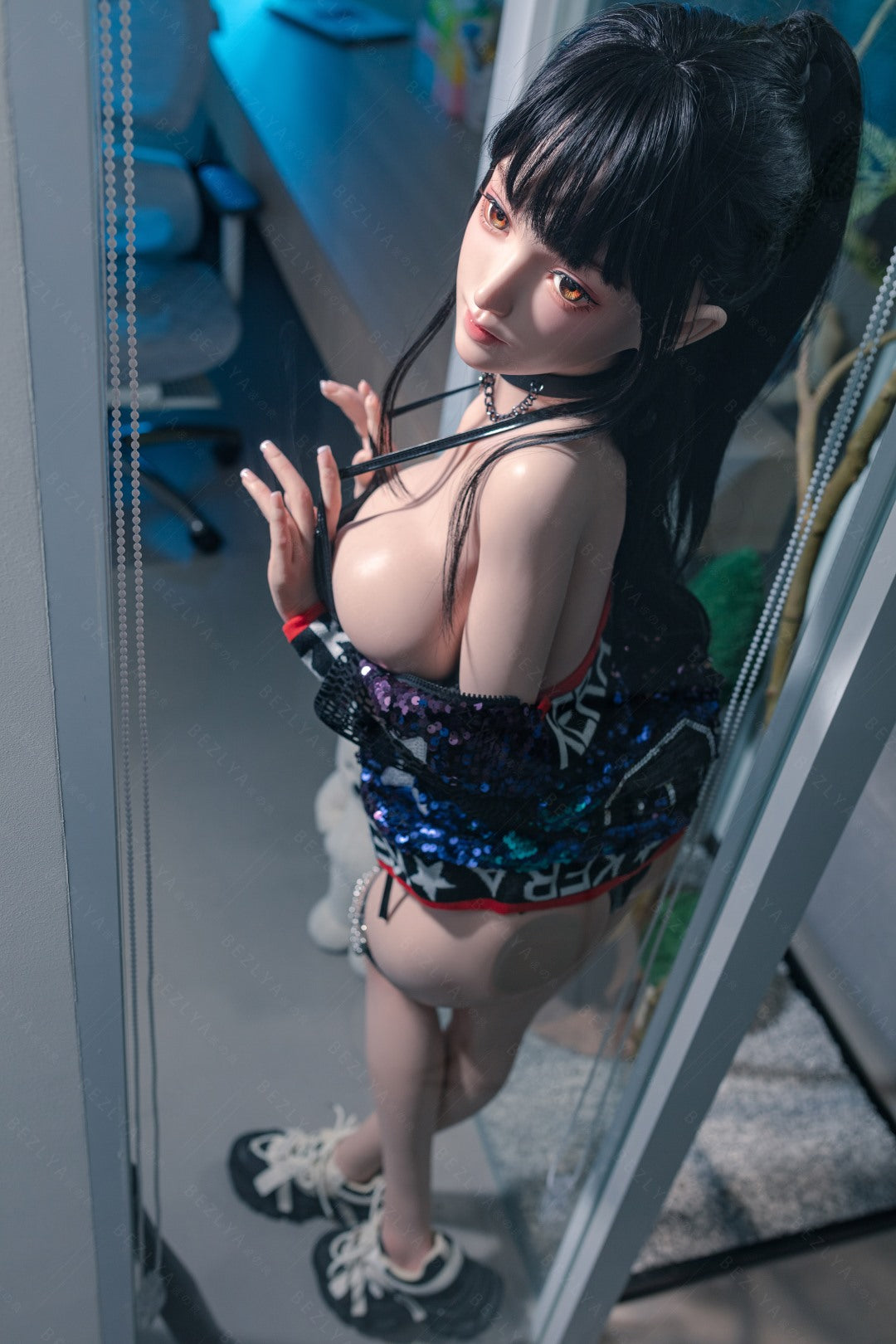 Paeonia sexdukke (Bezlya Doll 145 cm F-cup 2.2CF silikone)