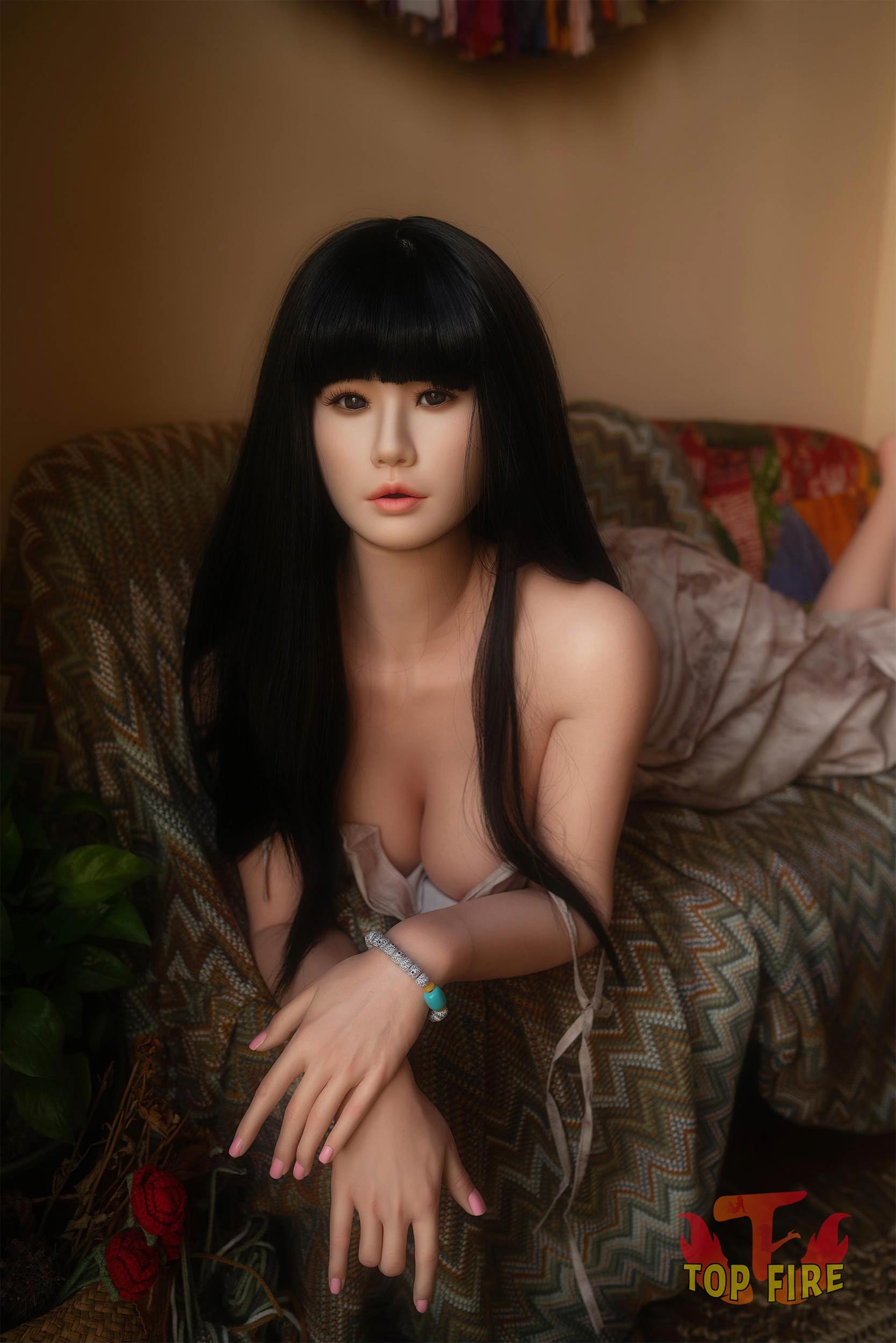 Rose sexdukke (Top Fire Doll 158 cm d-cup T30 silikone)