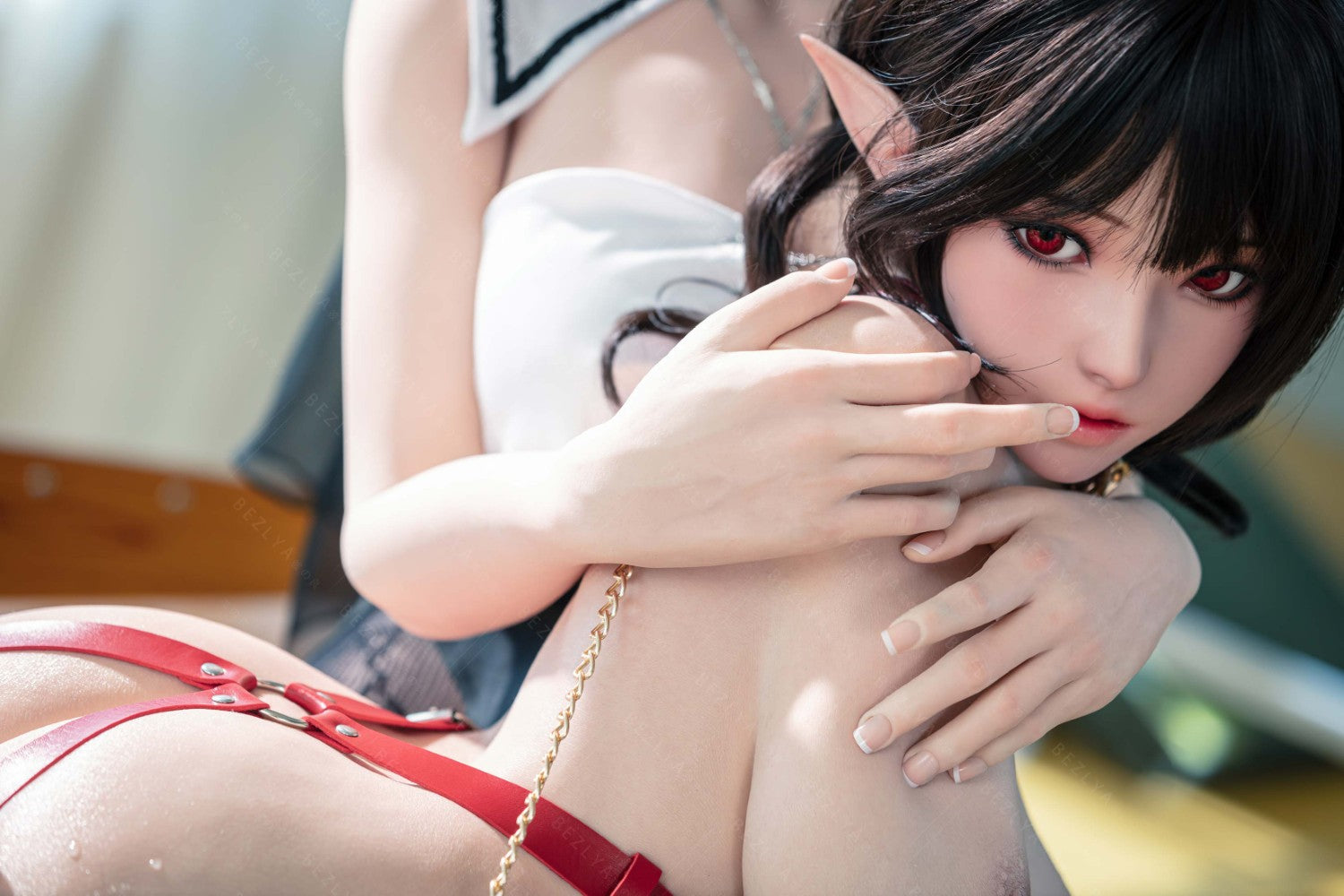 Vanilje sexdukke (Bezlya Doll 155 cm E-cup 2.2CF silikone)