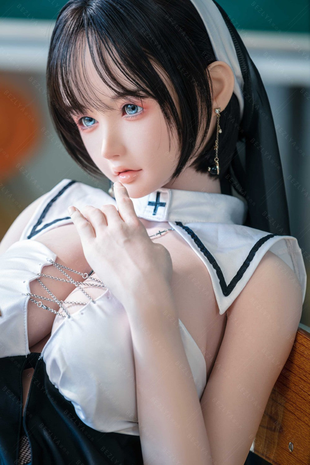 Vanilje sexdukke (Bezlya Doll 155 cm E-cup 2.2CF silikone)