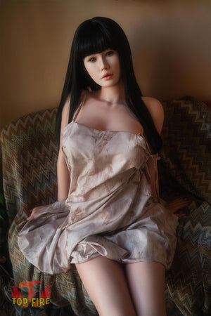 Rose sexdukke (Top Fire Doll 158 cm d-cup T30 silikone)