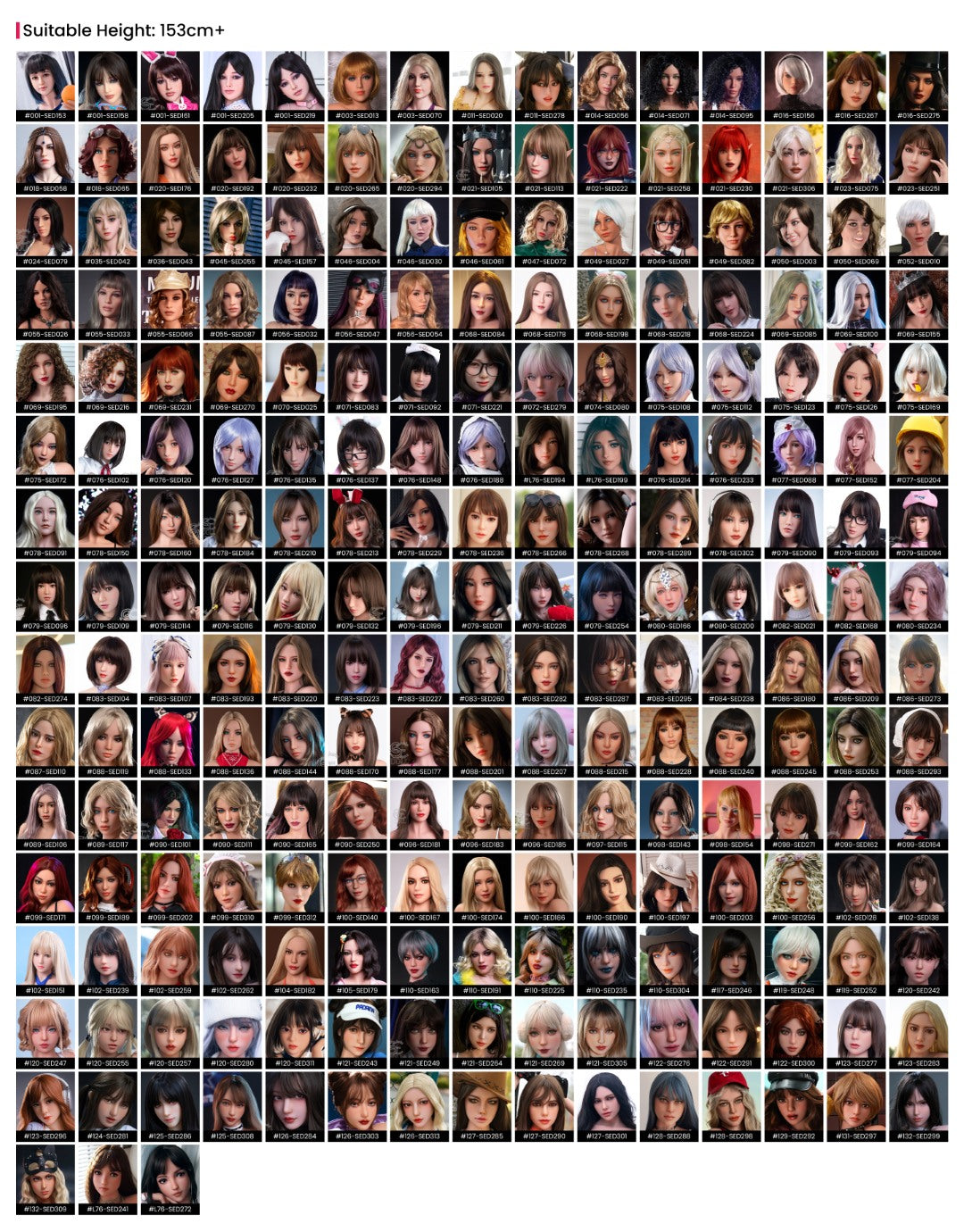 Ekstra hoved (SE-Doll TPE original)