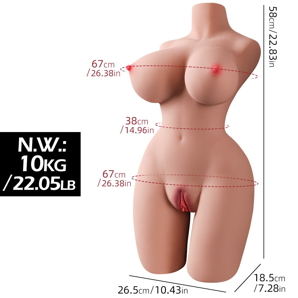 Torso kurvet (EL-Doll 58 cm e-cup TPE) EXPRESS