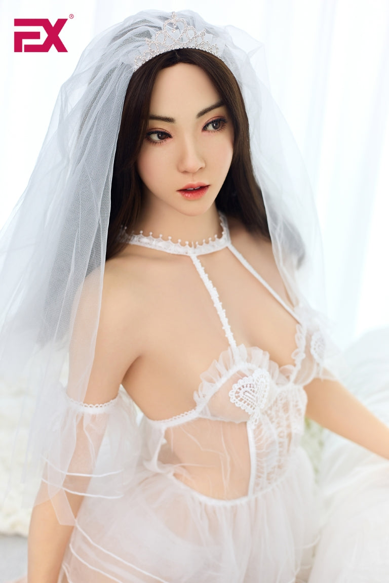 Jie bryllup sexdukke (EXDoll 166 cm B-cup #Exclone silikone)