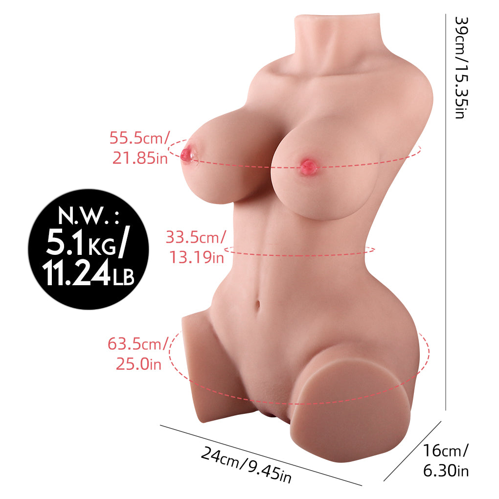 Torso kurvet (EL-Doll 39 cm d-cup TPE) EXPRESS