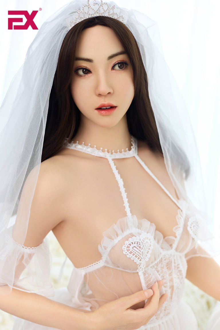 Jie bryllup sexdukke (EXDoll 166 cm B-cup #Exclone silikone)