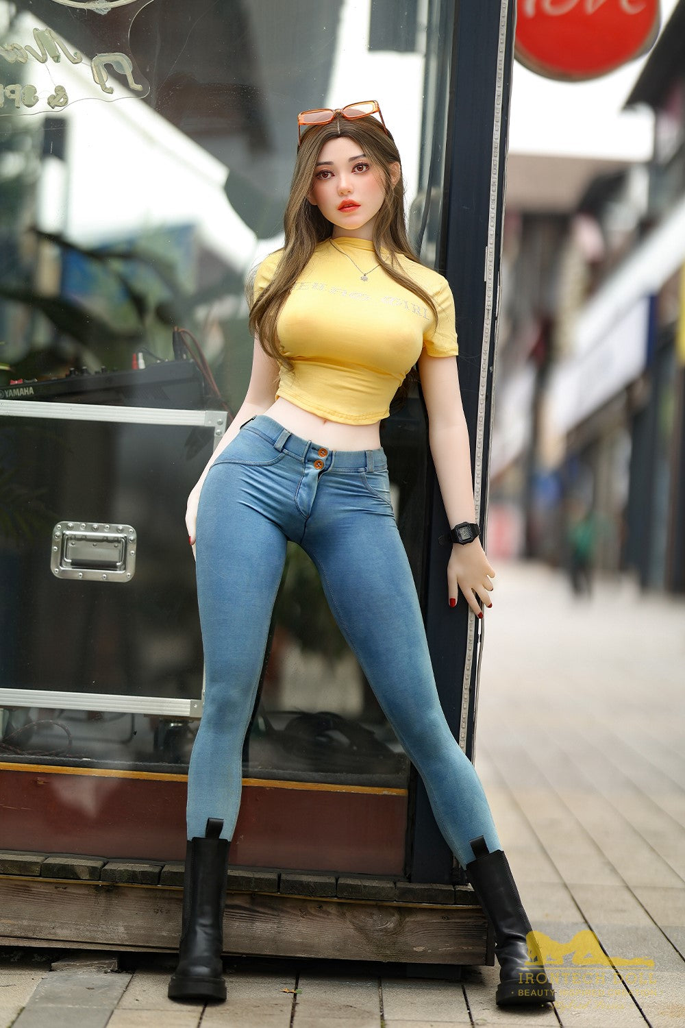 Eileen sexdukke (Irontech Doll 159 cm G-cup S40 TPE+silikone)