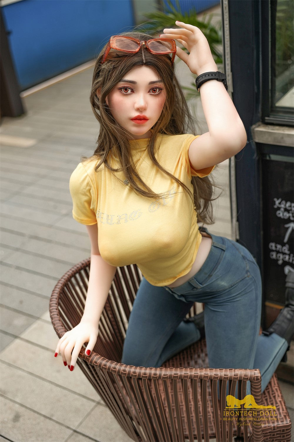 Eileen sexdukke (Irontech Doll 159 cm g-cup S40 TPE+silikone)