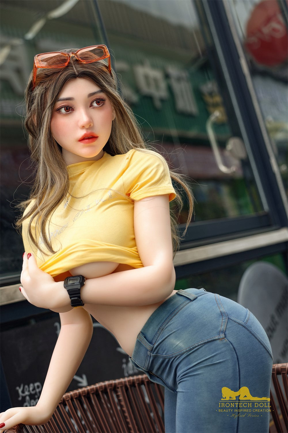 Eileen sexdukke (Irontech Doll 159 cm g-cup S40 TPE+silikone)