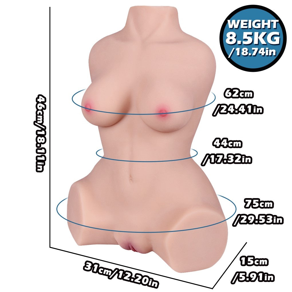 Torso kurvet (EL-Doll 46 cm C-cup TPE) EXPRESS