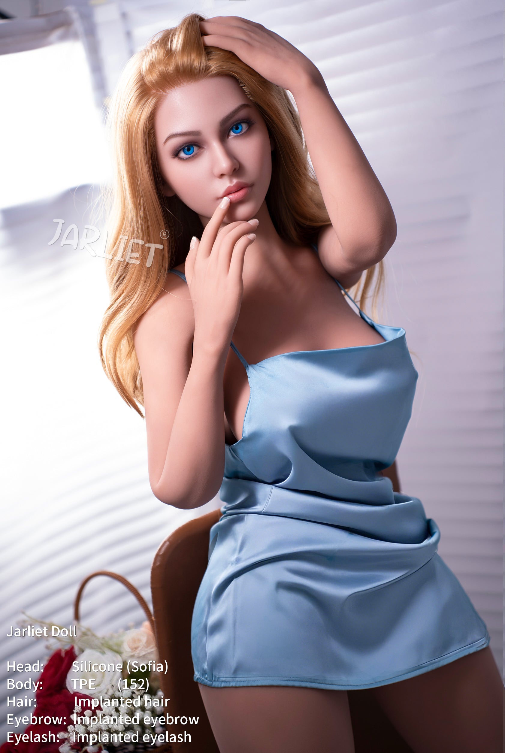 Sofia sexdukke (Jarliet 152 cm d-cup TPE+silikone)
