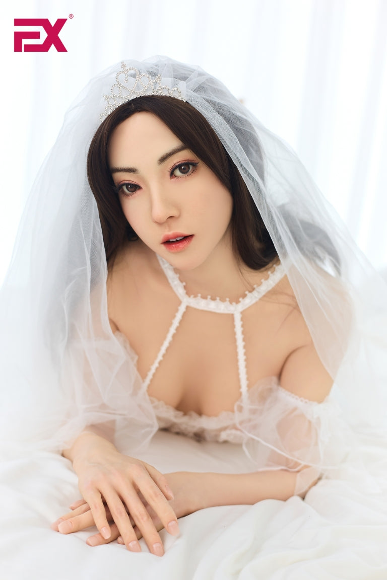 Jie bryllup sexdukke (EXDoll 166 cm B-cup #Exclone silikone)