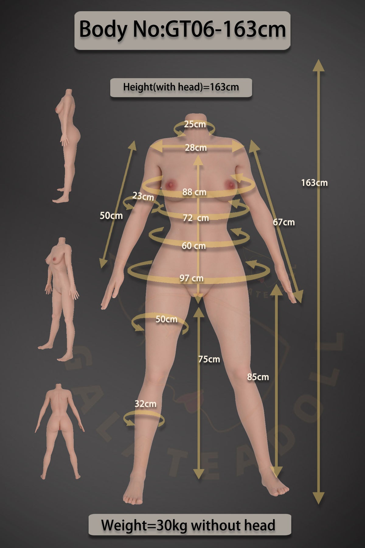 Samira sexdukke (Galatea Doll 163 cm D-cup #198 silikone)