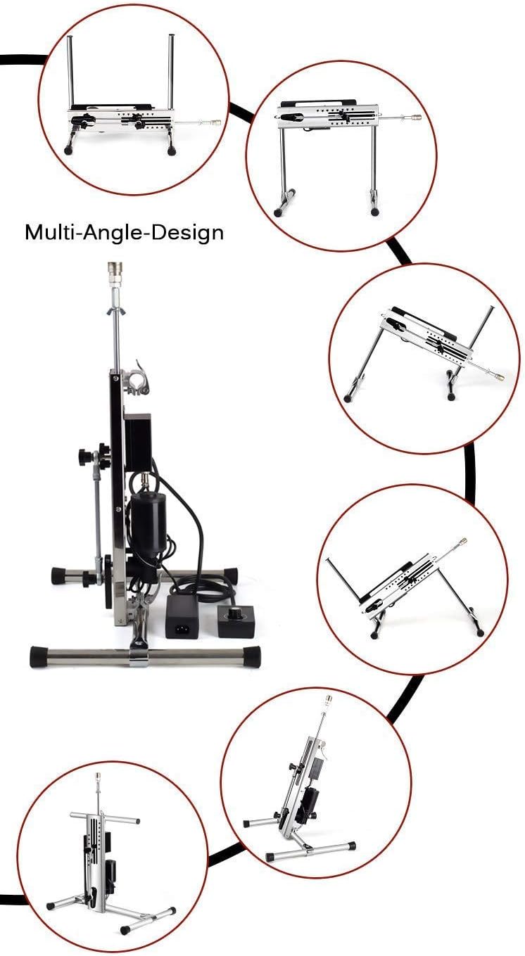 Professionel sexmaskine med justerbar hastighed og dobbelt kontrol - 120W motor