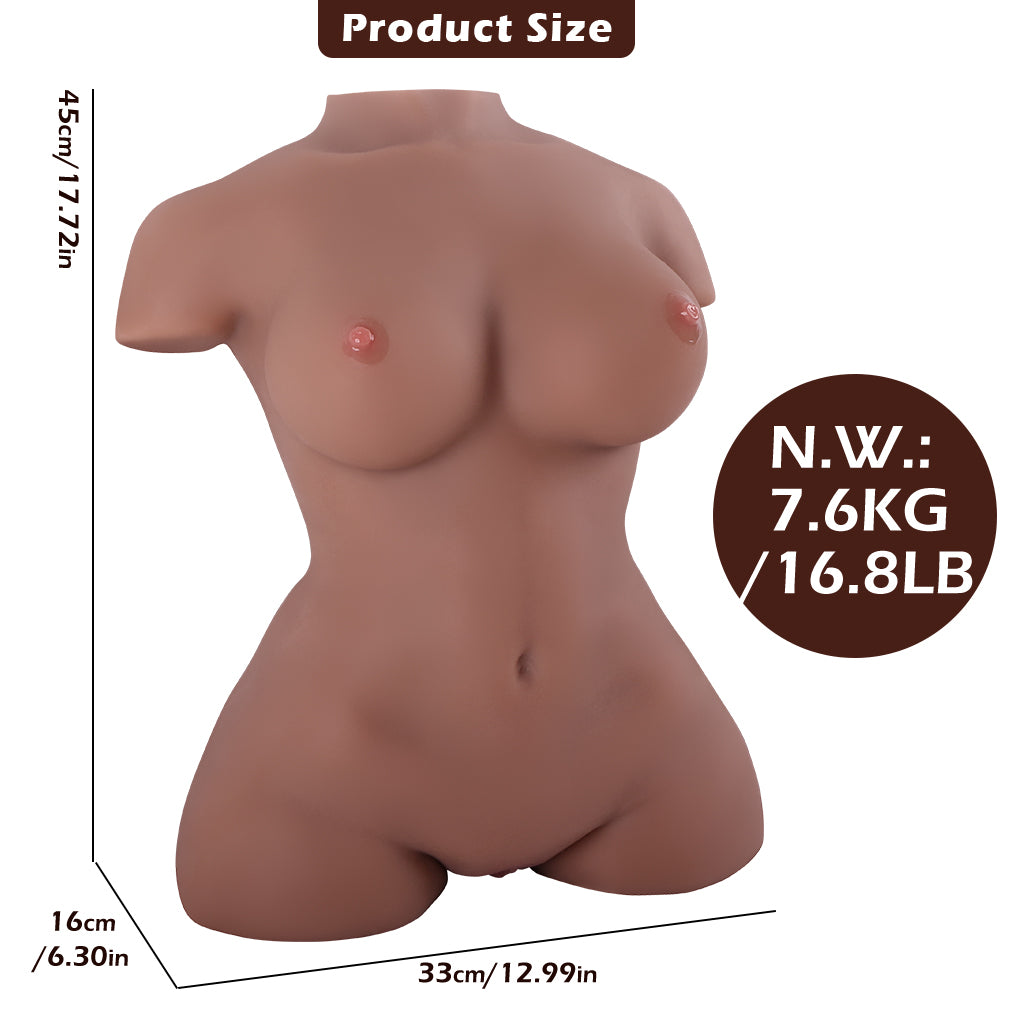 Torso kurvet (EL-Doll 45 cm c-cup TPE) EXPRESS