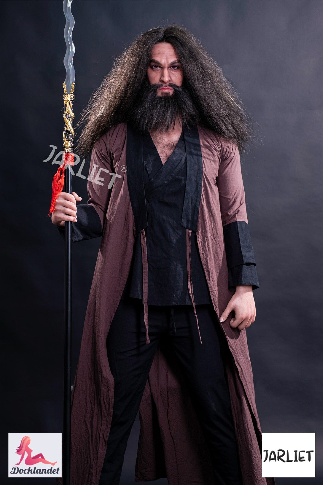 Han sexdukke Zhang Fei fra Jarliet - 193 cm realistisk dukke med muskelkrop