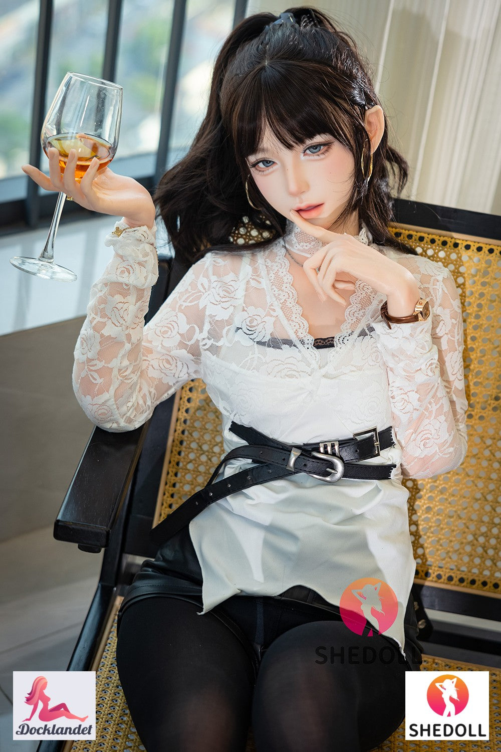 Lina sexdukke (SHEDOLL 152 cm A-cup #SH202 2.0 silikone)