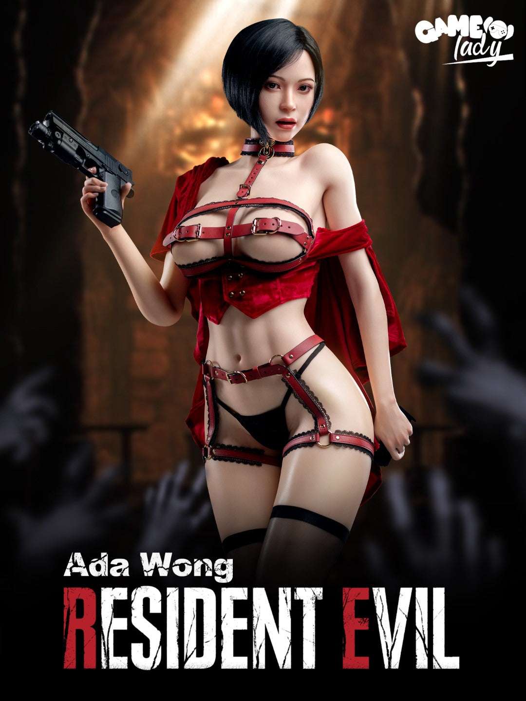 Ada Wong sexdukke (Game Lady 171 cm G-cup nr. 21 silikone)