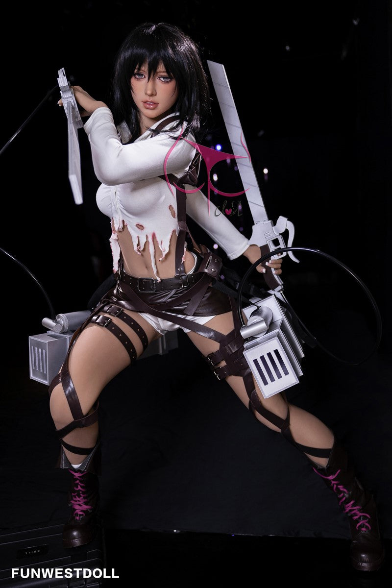 Mikasa Chloe sexdukke (FunWest Doll 159 cm a-cup #035 TPE)
