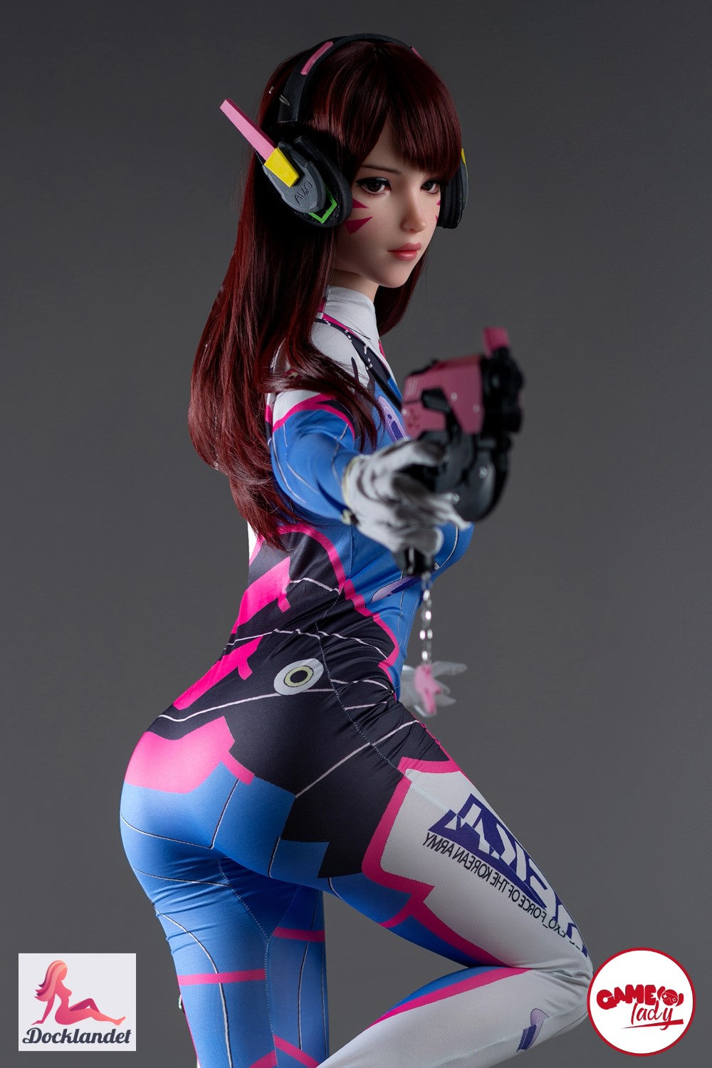 D.Va Hana sang sexdukke (Game Lady 167 cm D-cup nr. 23 silikone)