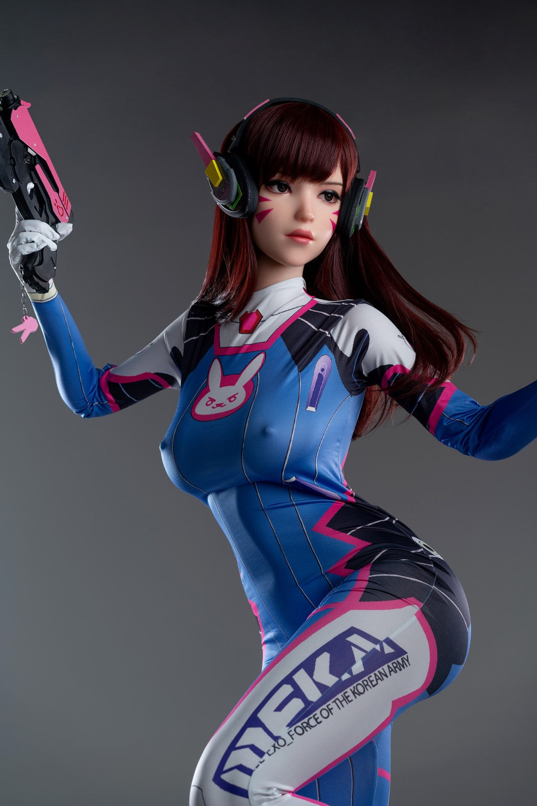 D.Va Hana sang sexdukke (Game Lady 167 cm D-cup nr. 23 silikone)