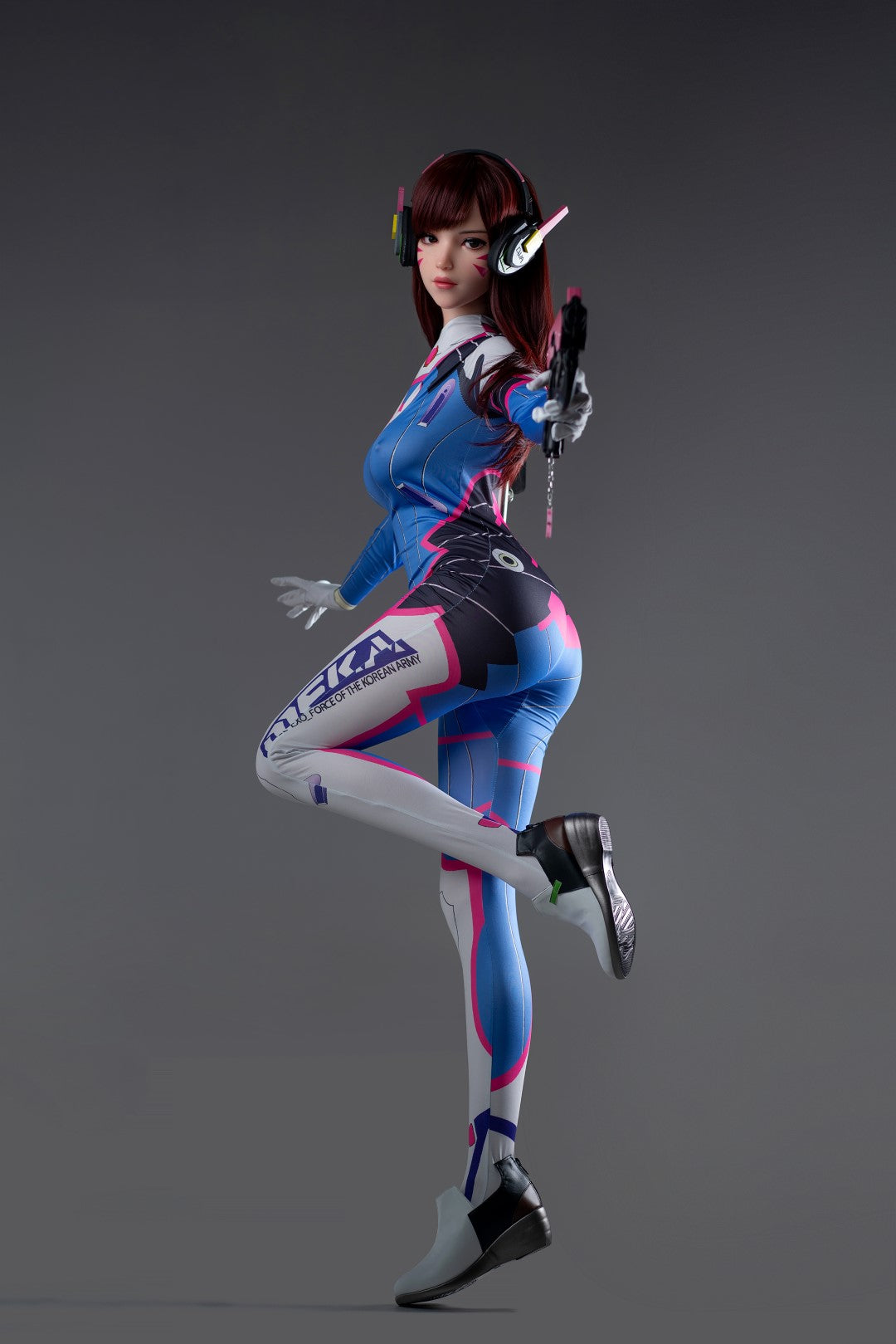 D.Va Hana sang sexdukke (Game Lady 167 cm D-cup nr. 23 silikone)