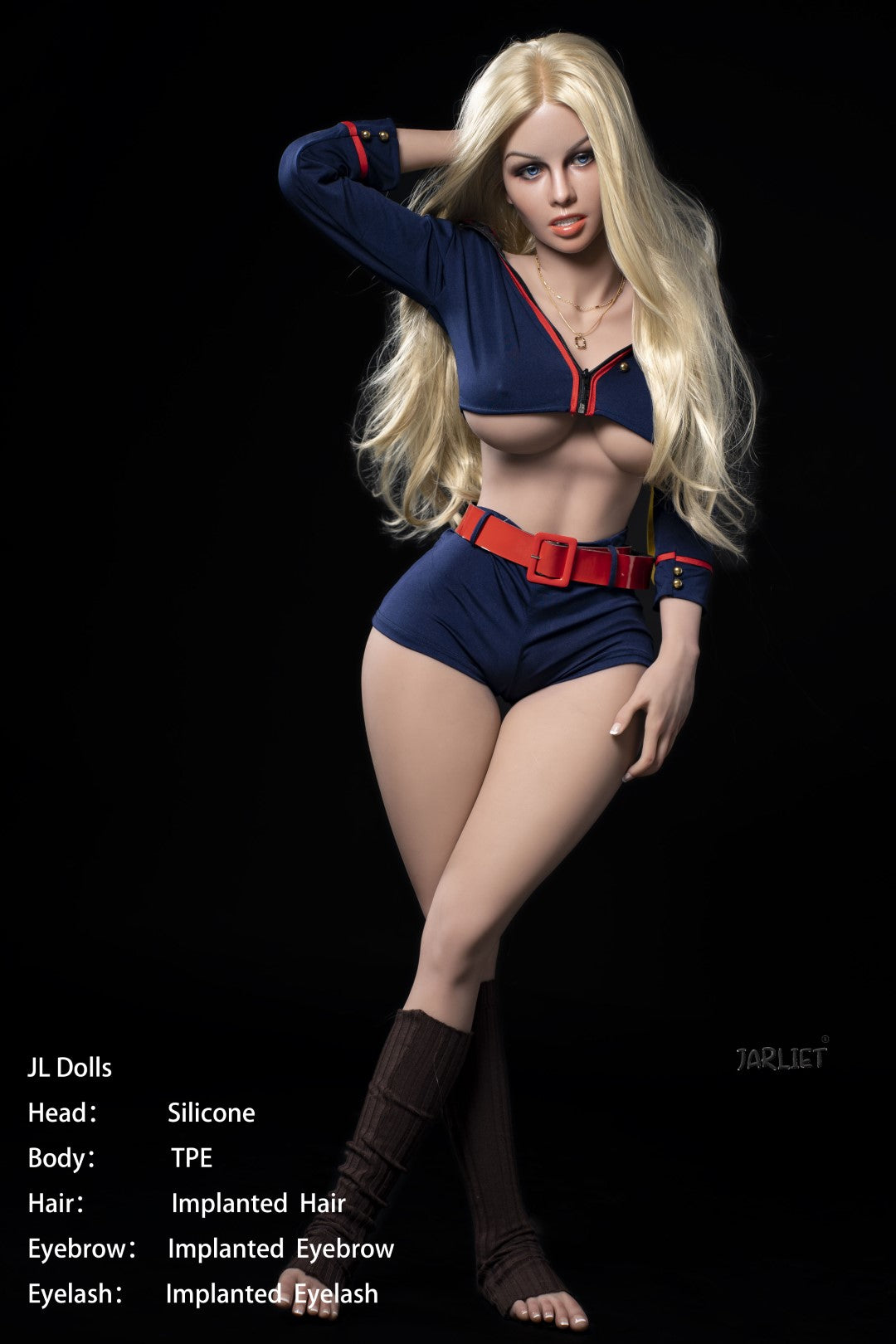 Blanche sexdukke (Jarliet 148 cm E-cup TPE+silikone)