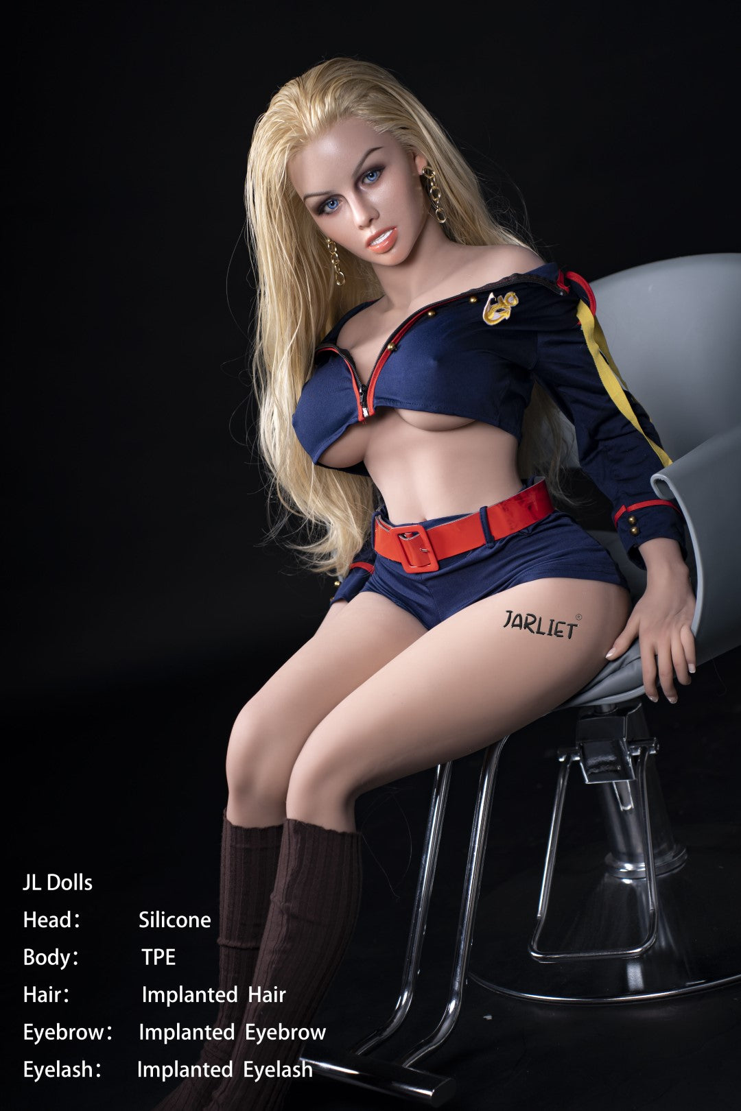 Blanche sexdukke (Jarliet 148 cm E-cup TPE+silikone)