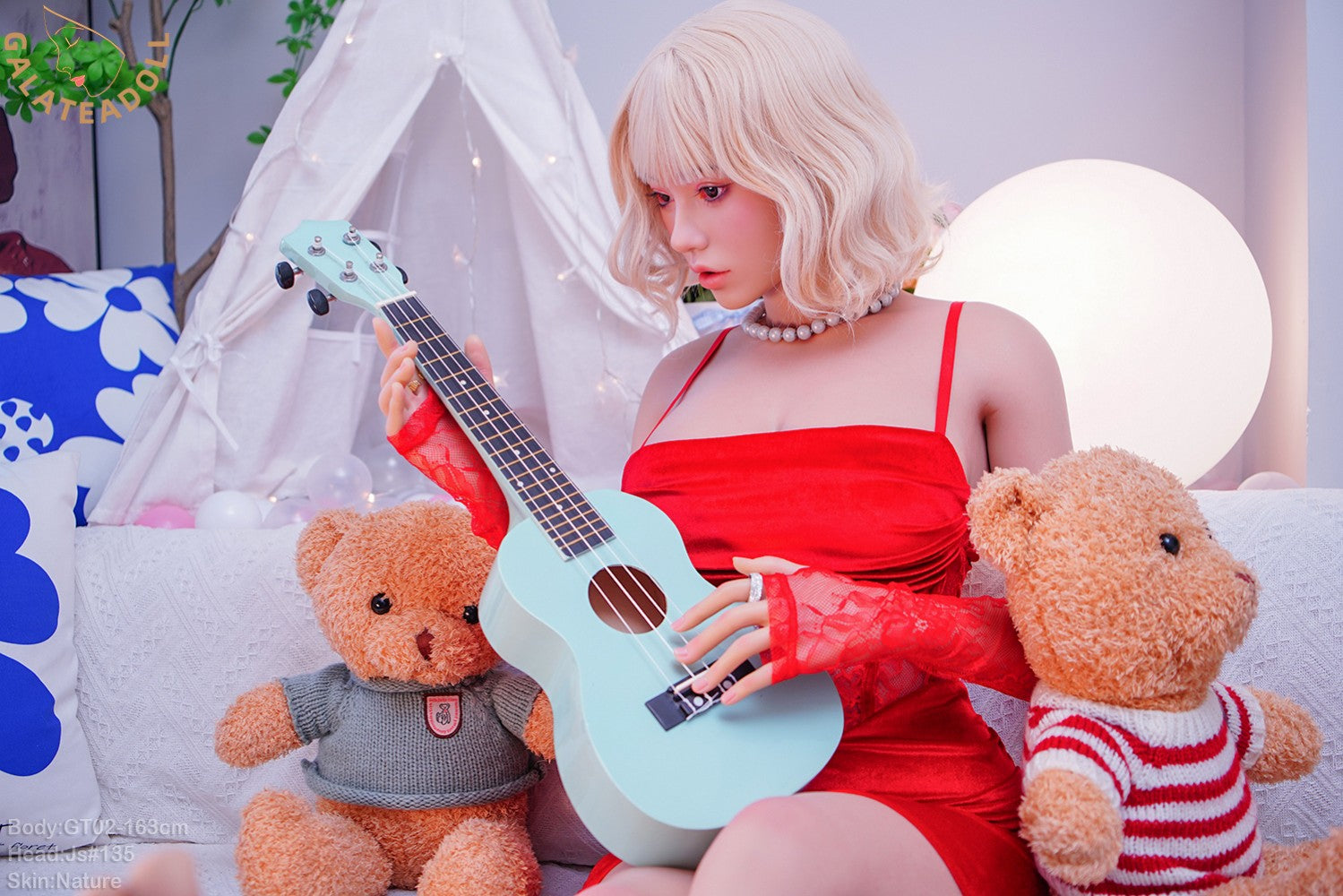 Molly sexdukke (Galatea Doll 163 cm d-cup #135 silikone)
