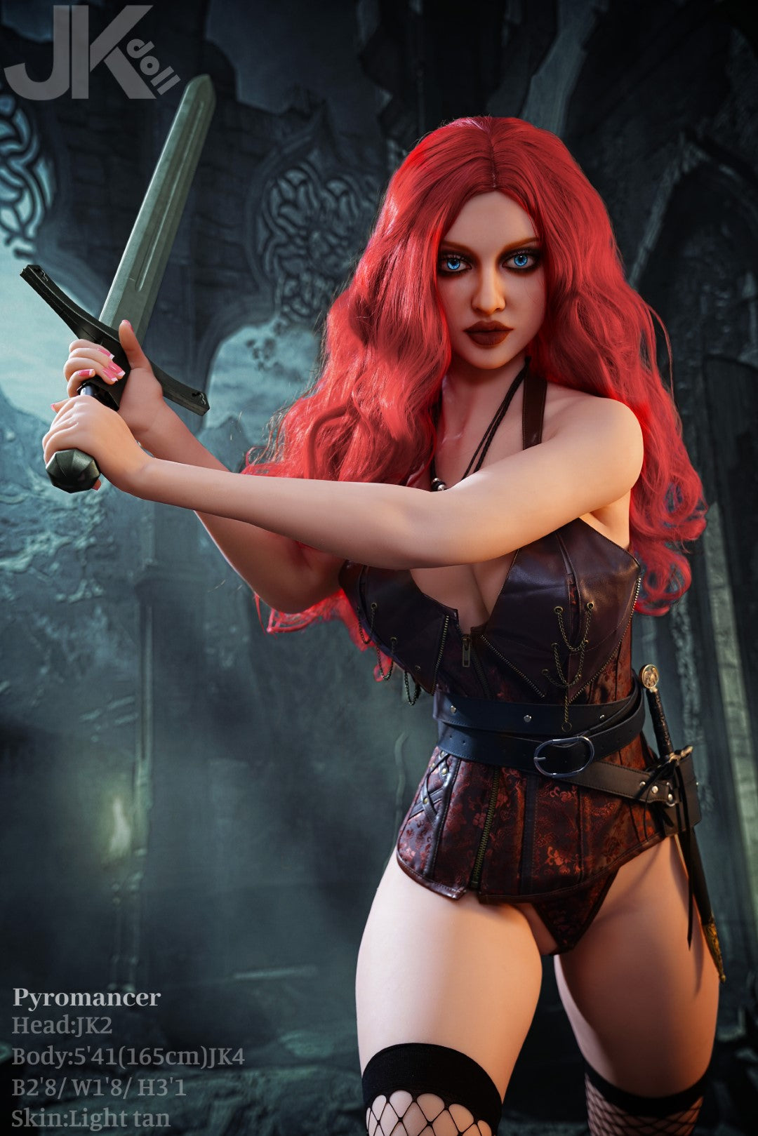 Pyromantiker sexdukke (JK-Doll 165 cm D-cup JK2 TPE)
