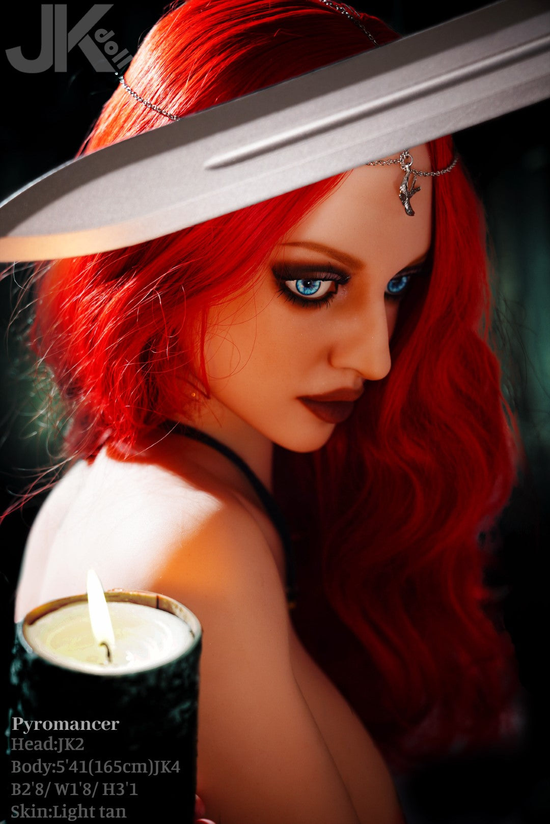 Pyromantiker sexdukke (JK-Doll 165 cm D-cup JK2 TPE)