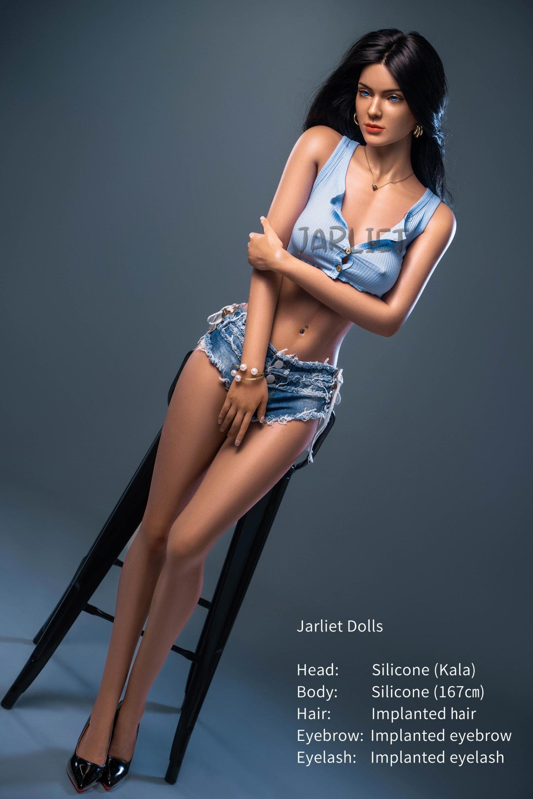 Skaldet sexdukke (Jarliet 167 cm B-cup silikone)