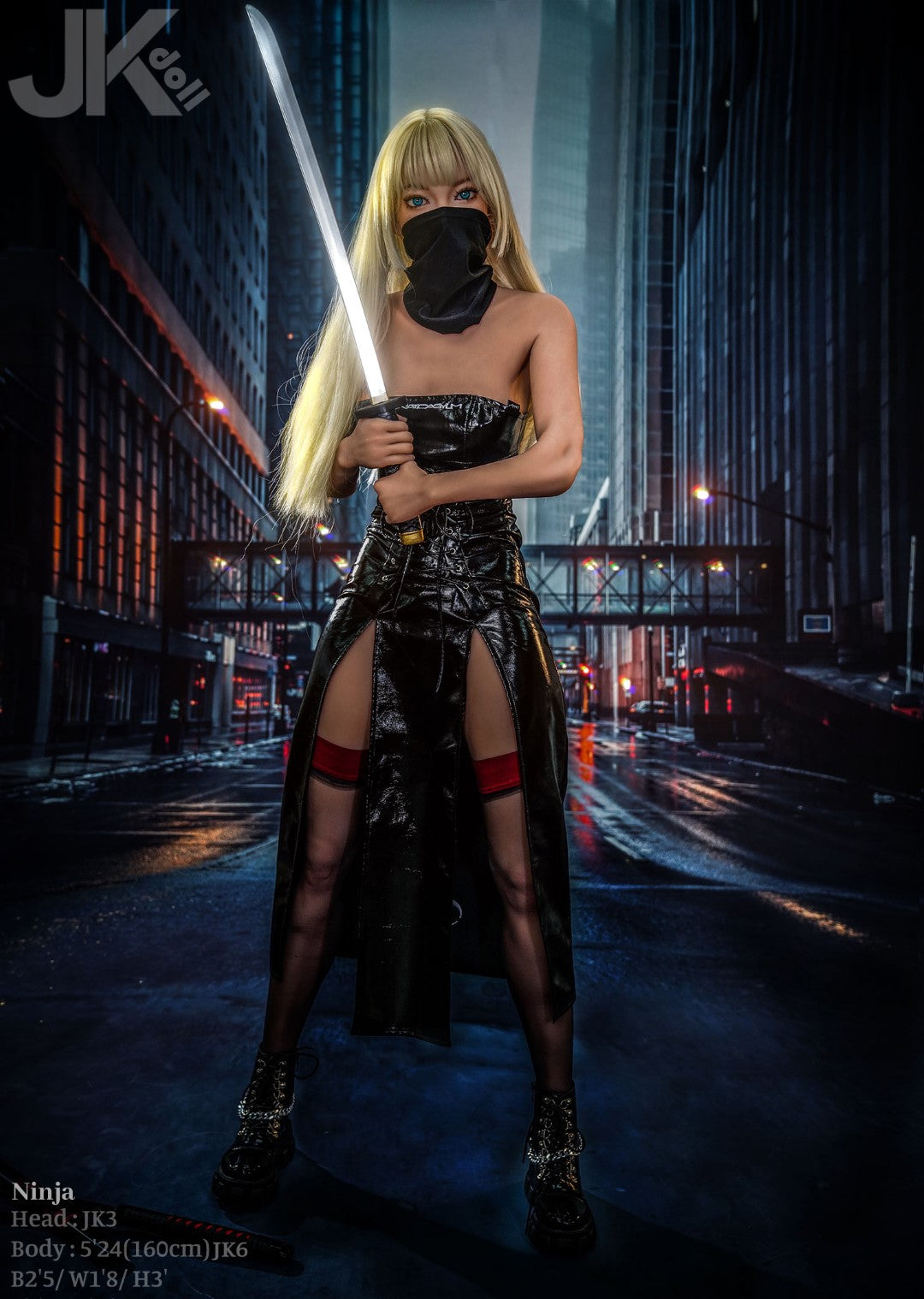Ninja sexdukke (JK-Doll 160 cm d-cup JK3 TPE)