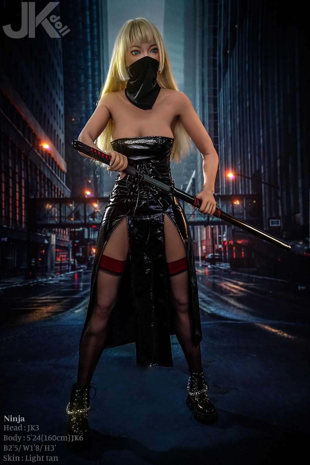 Ninja sexdukke (JK-Doll 160 cm D-cup JK3 TPE)