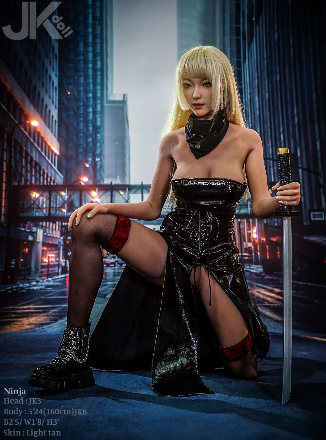 Ninja sexdukke (JK-Doll 160 cm d-cup JK3 TPE)